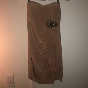 Beige/tan mini dress